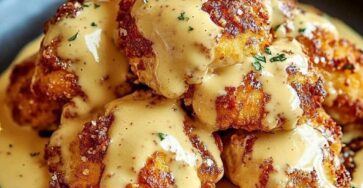 Crispy Chicken with Creamy Dijon Sauce