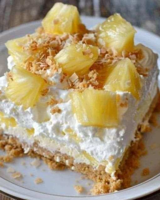 Tropical Pineapple Paradise Pie