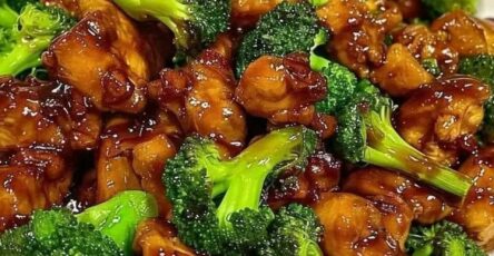 Bourbon Chicken with Broccoli