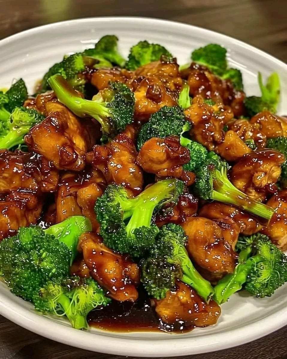 Bourbon Chicken with Broccoli