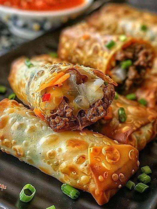 Crispy, Cheesy Philly Cheesesteak Egg Rolls