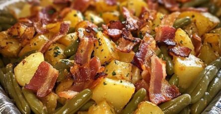 Green BeanPotato, and Bacon Bake