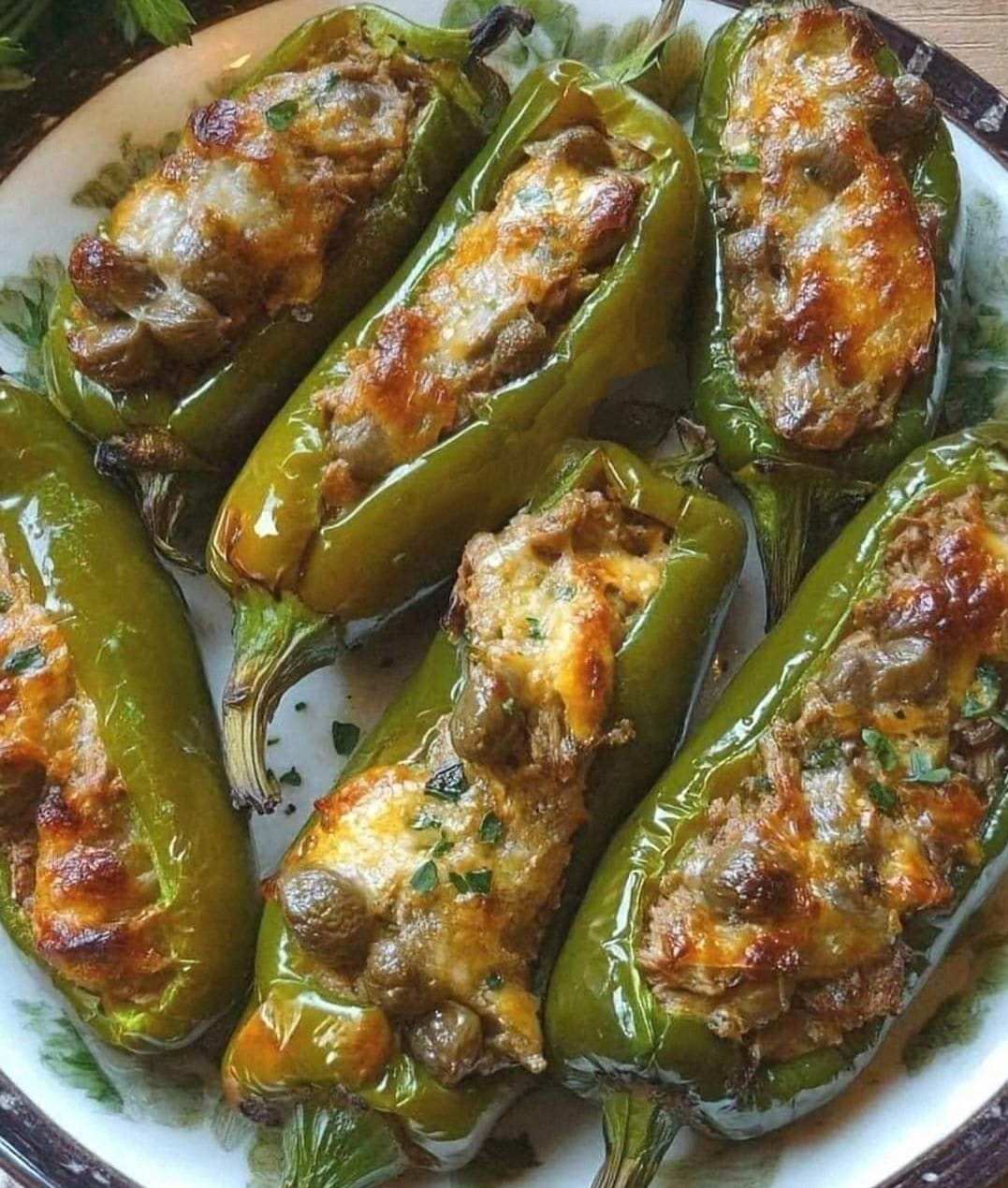 Italian Sausage Stuffed Sweet Italian Frying Peppers