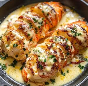 Creamy Garlic Butter Lobster Tails