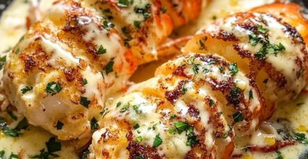 Creamy Garlic Butter Lobster Tails