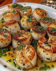 Garlic Butter Seared Scallops