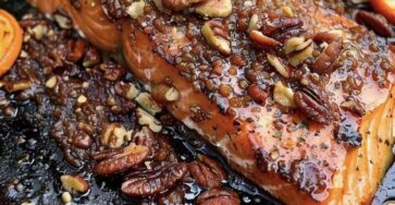 Bourbon Bacon Pecan Salmon