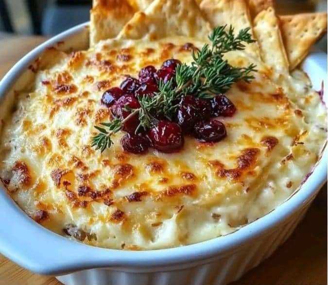 Warm Cranberry-White Cheddar Dip