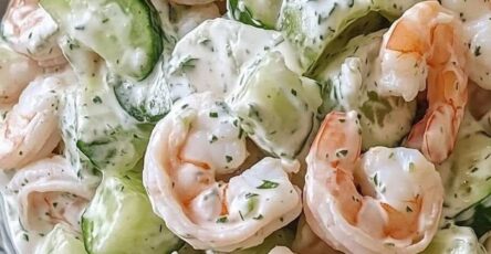 Creamy Cucumber Shrimp Salad