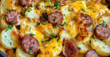 Cheesy Ranch Potatoes and Smoked Sausage