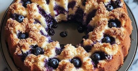 Blueberry Sour Cream Coffee Cake