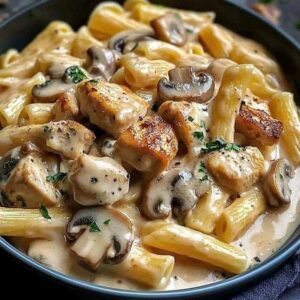 Creamy Chicken & Mushroom Pasta