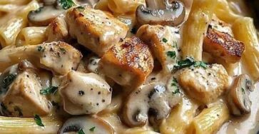 Creamy Chicken & Mushroom Pasta