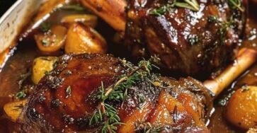 Christmas Braised Lamb Shanks with Herbs