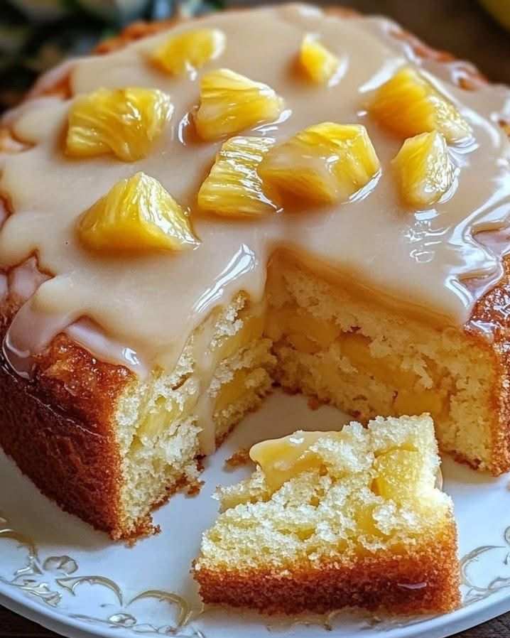 Delicious Pineapple Heaven Cake