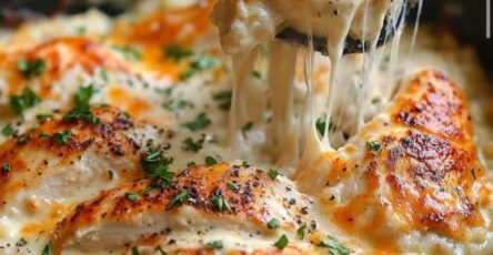 Smothered Chicken & Rice Skillet Bake