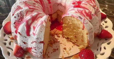 Strawberry Swirl Pound Cake