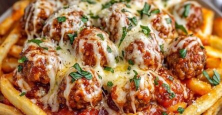 Italian Meatball Cheese Fries