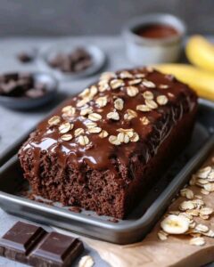 Chocolate Banana Oat Bread