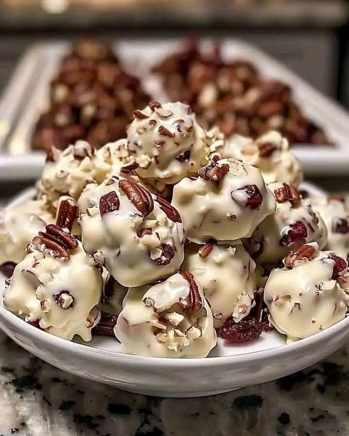 White Chocolate Cranberry Pecan Clusters