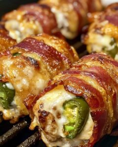 Smoked Jalapeño Popper Chicken Bombs