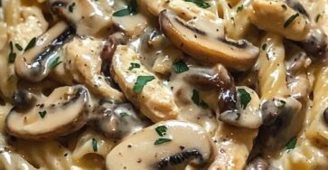 Hearty Chicken and Mushroom Alfredo