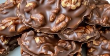 Chocolate Pecan Turtle Clusters