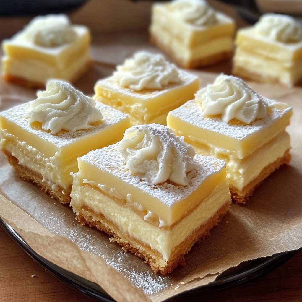 Vanilla Custard Cream Squares