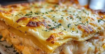 Garlic Butter Shrimp Scampi Lasagna