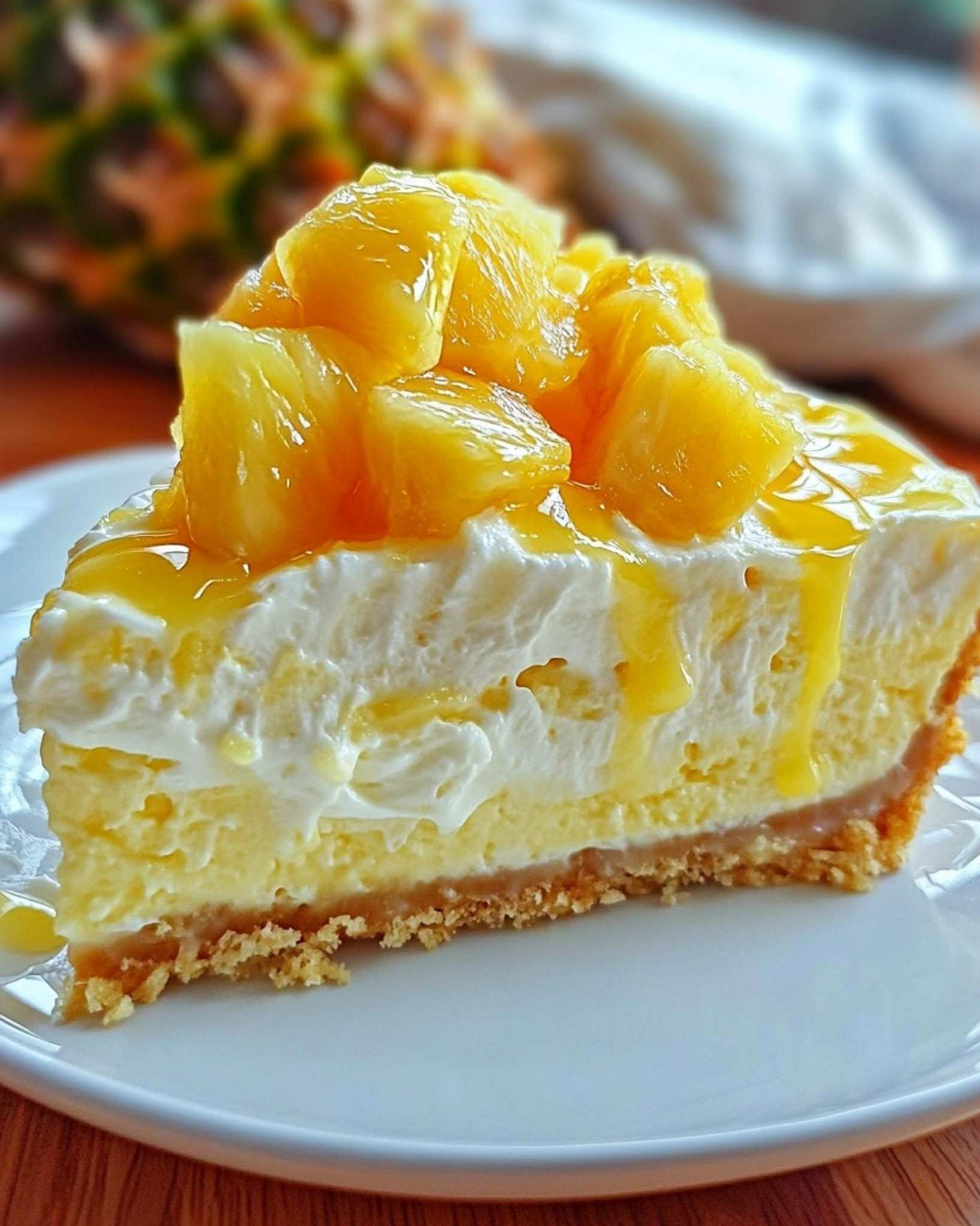 Creamy Pineapple Cheesecake