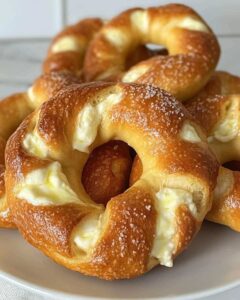 Mozzarella Stuffed Soft Pretzels