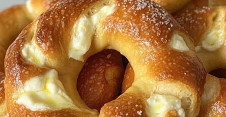 Mozzarella Stuffed Soft Pretzels