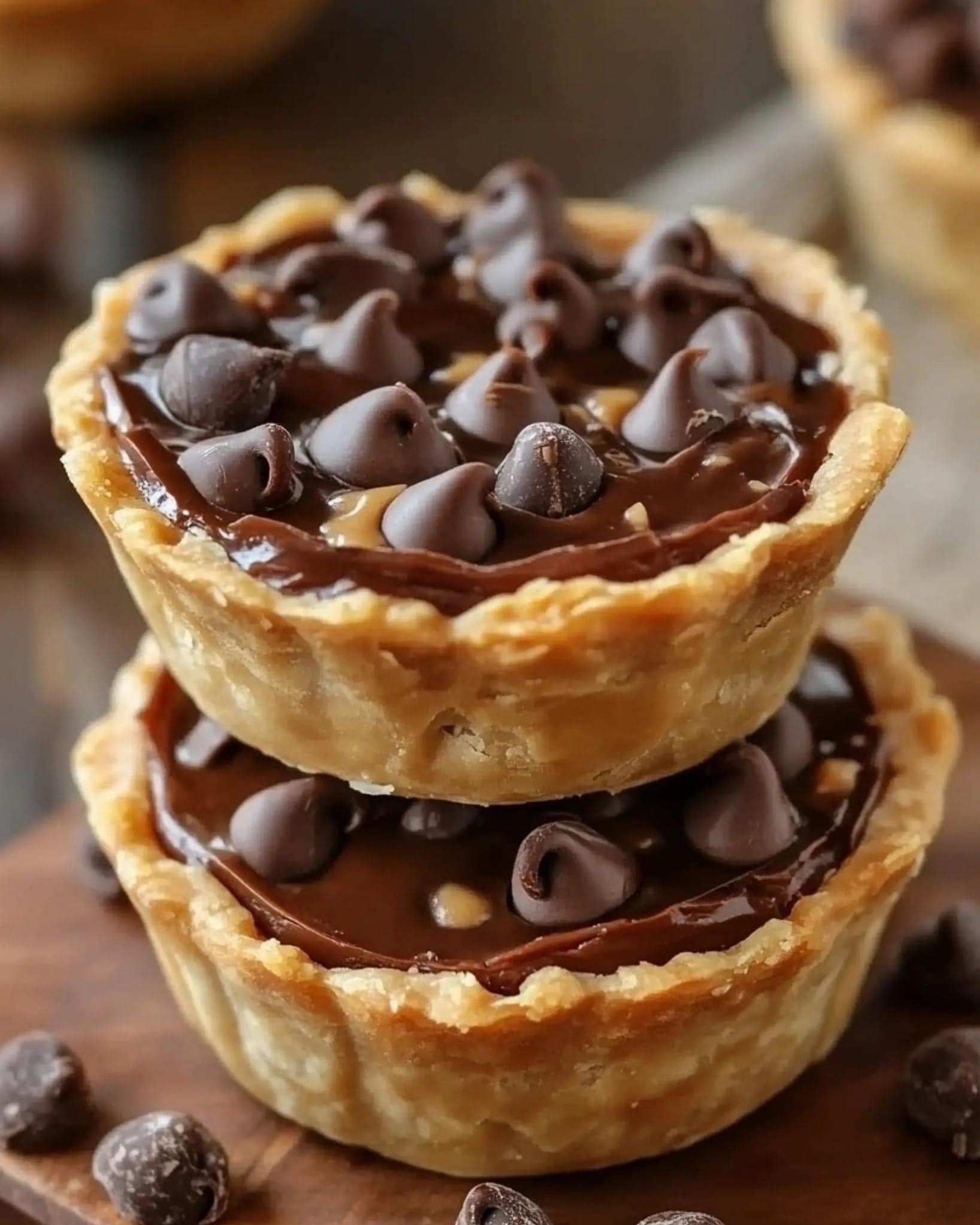 Mini Chocolate Peanut Butter Pies 