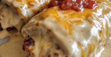 Cheesy Chicken Enchiladas with Creamy Sauce