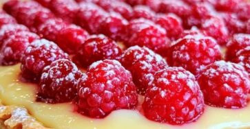 Raspberry Lemon Cheesecake Tart 