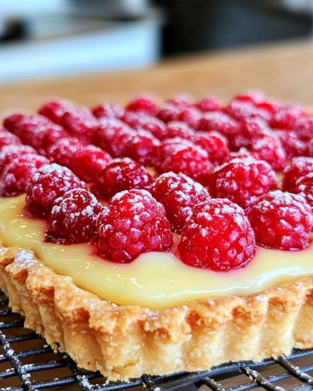 Raspberry Lemon Cheesecake Tart 