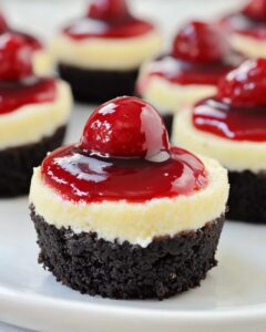 Mini Cherry Cheesecakes