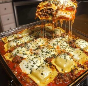 Mouthwatering Million Dollar Ravioli Casserole 