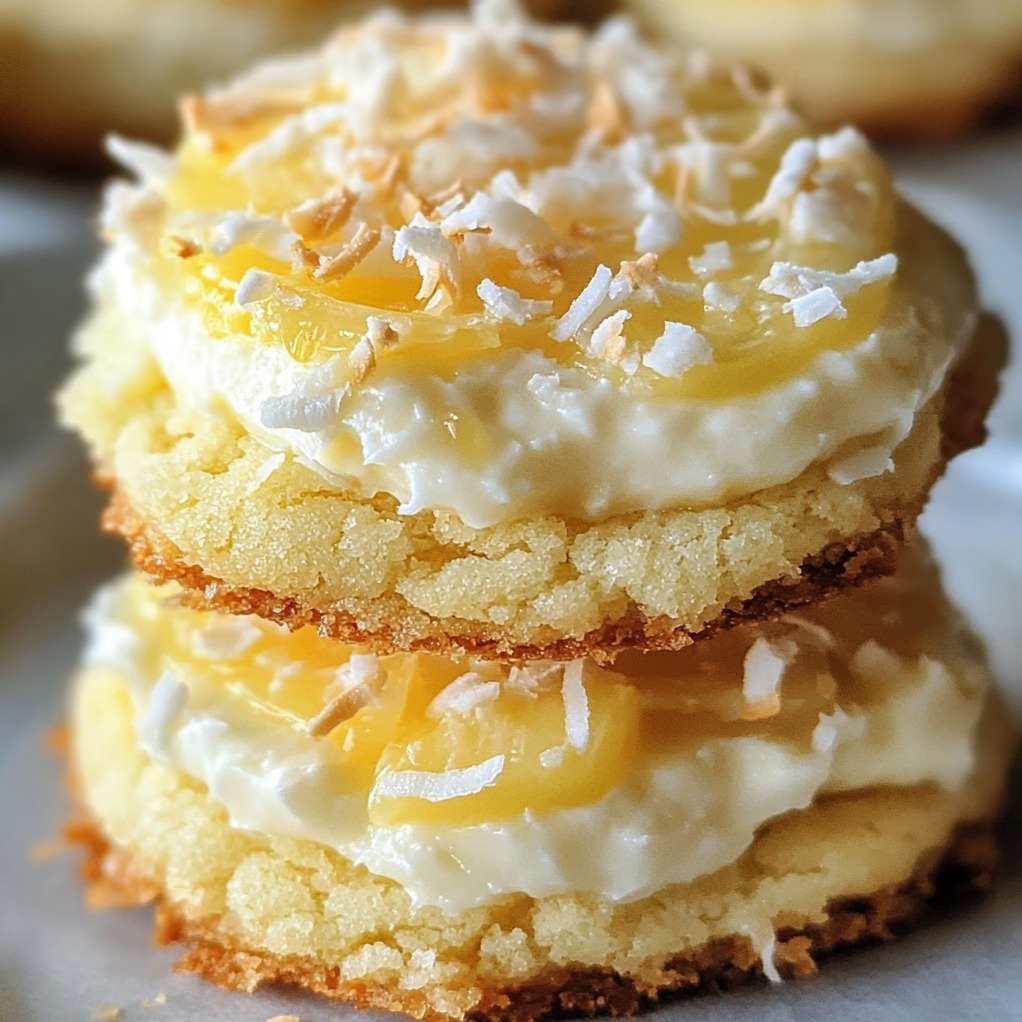 Lemon Cheesecake Coconut Cookies