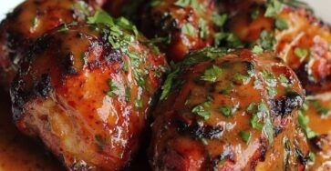 Honey Garlic Glazed Chicken Thighs