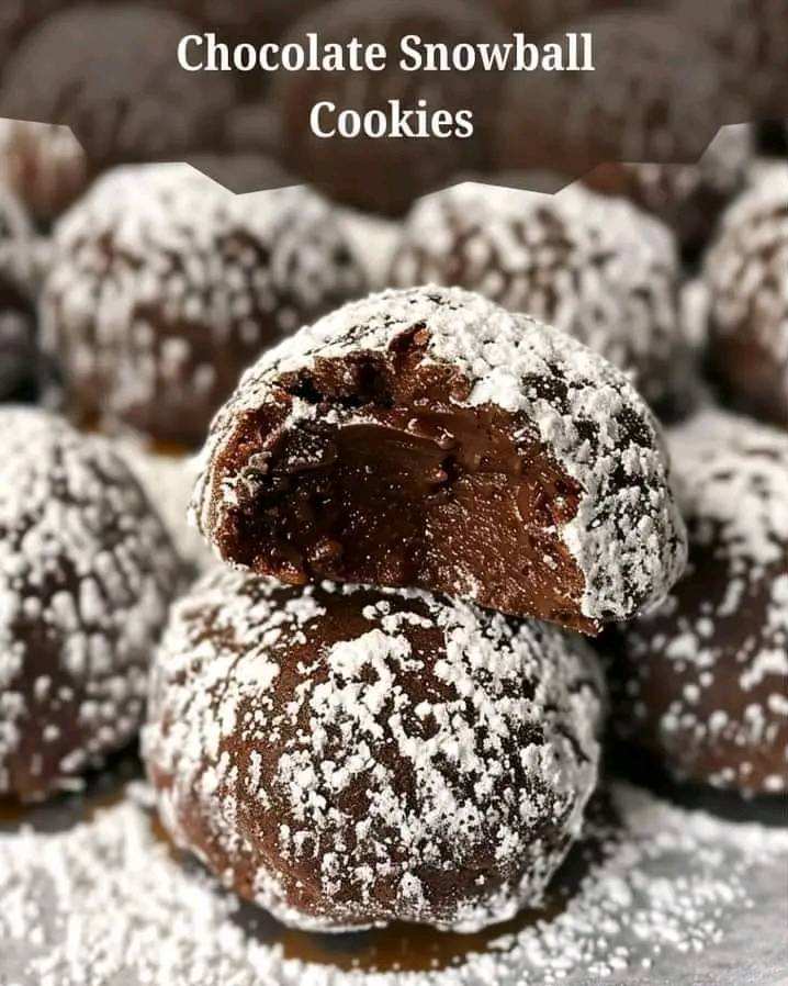 Chocolate Snowball Cookies