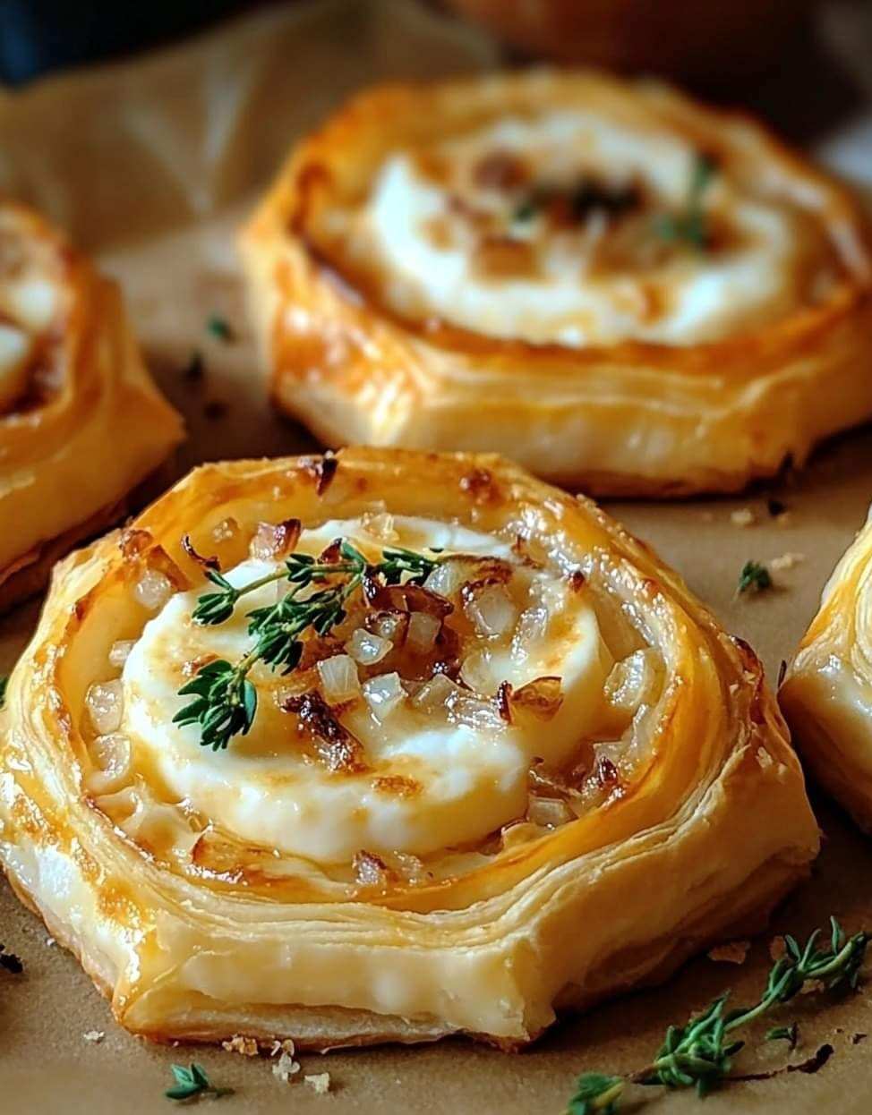 Goat and Onion Puffs