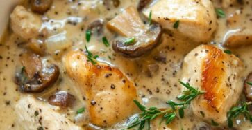 Creamy Mushroom Chicken and Wild Rice Soup