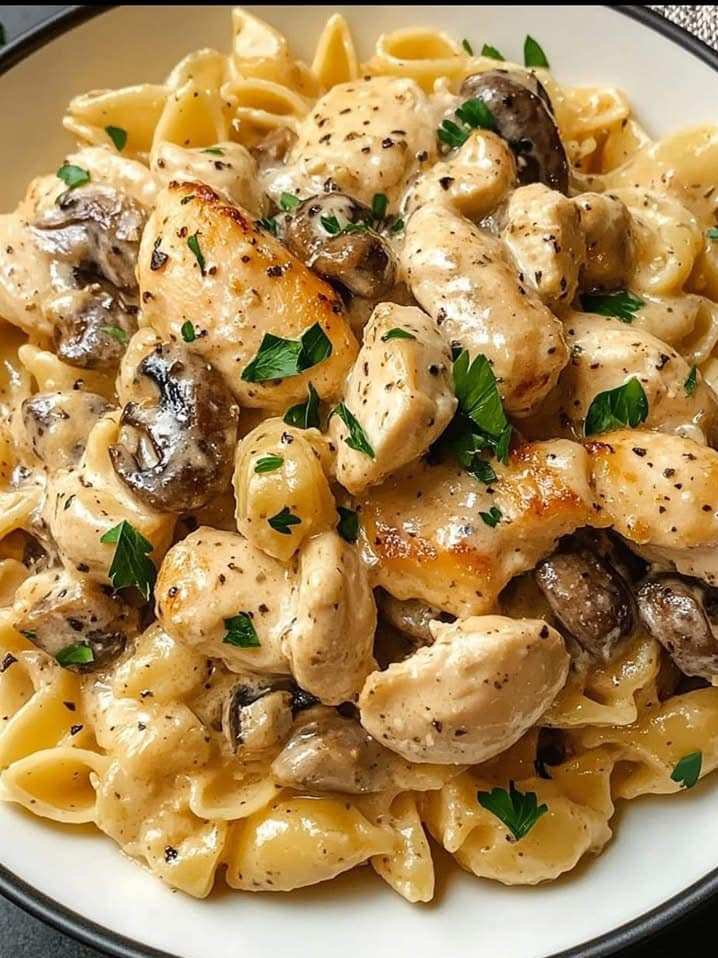 Creamy Chicken Marsala Pasta