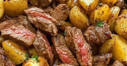 Best Garlic Butter Steak and Potatoes Skillet