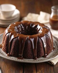 Chocolate Bundt Cake with Chocolate Glaze