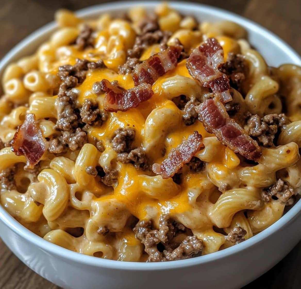 Loaded Bacon Cheeseburger Pasta