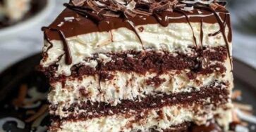 Coconut Chocolate Layer Cake