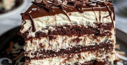 Coconut Chocolate Layer Cake