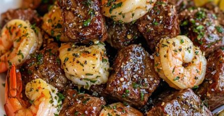 Garlic Butter Surf and Turf Bites